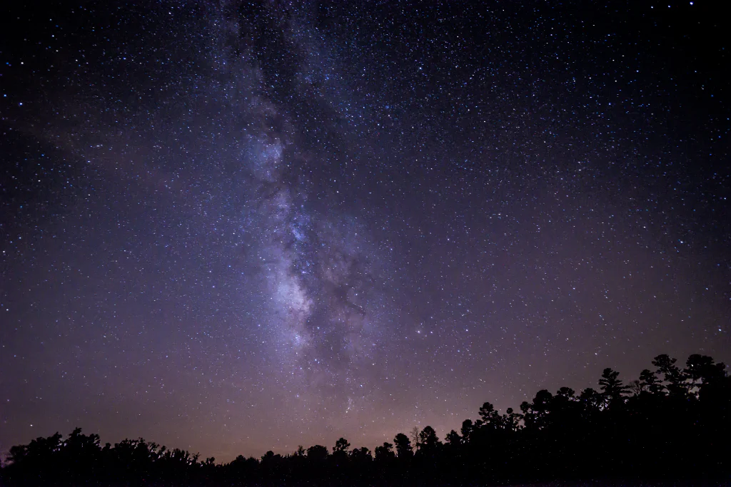 Nachthimmel im Deerlick Astronomy Village